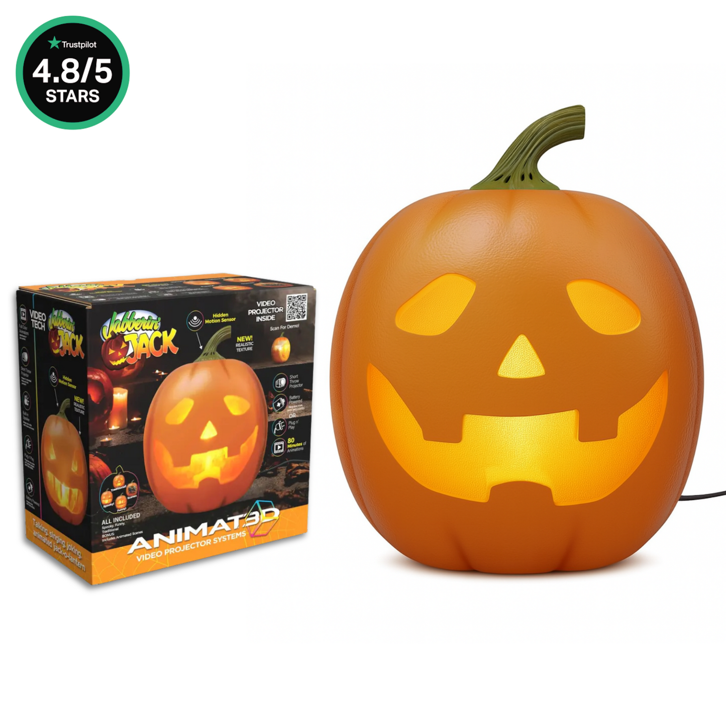 Jabberin' Jack - Talking & Animating Pumpkin